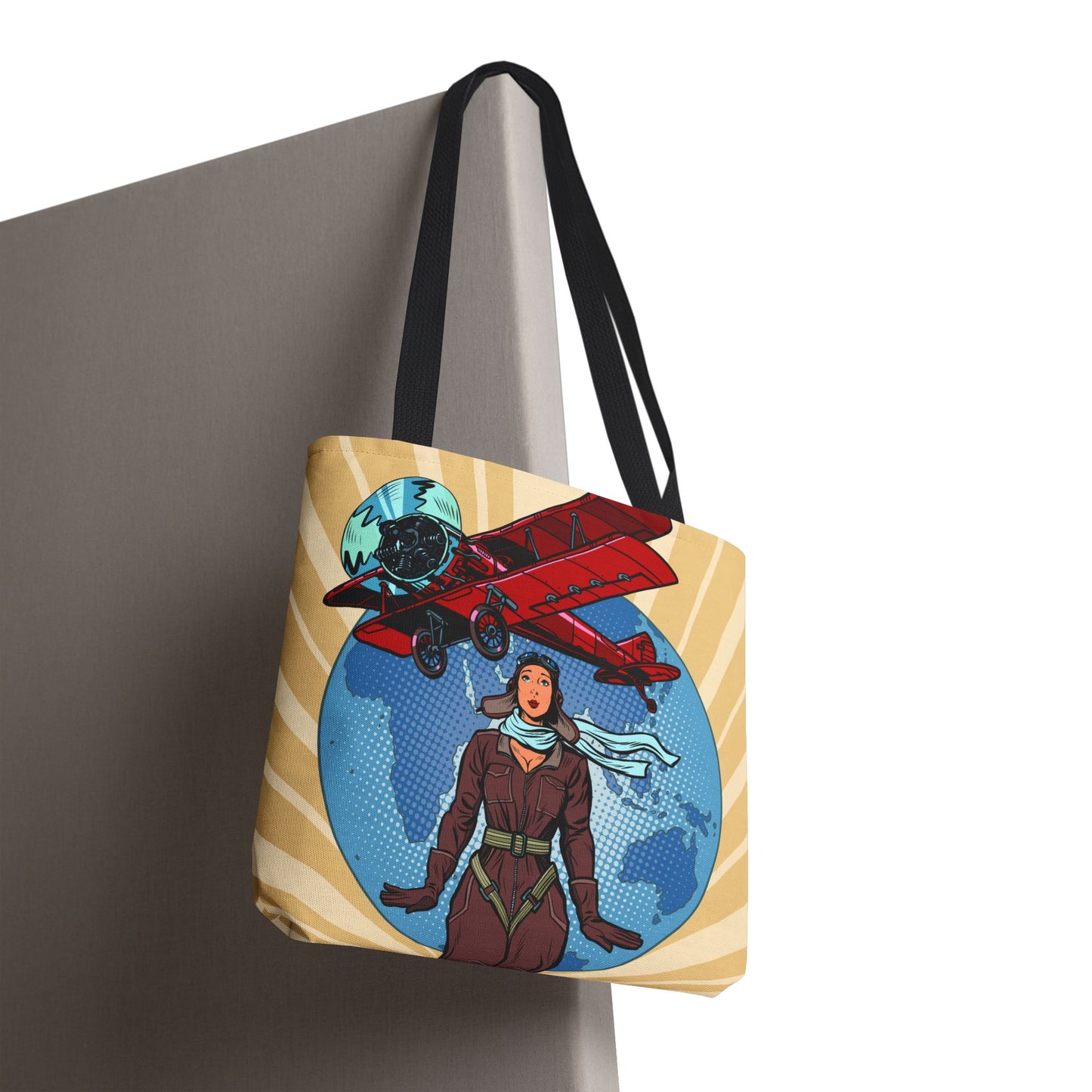 Imagine Flying the World Tote Bag