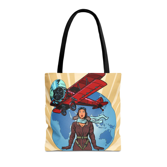 Imagine Flying the World Tote Bag