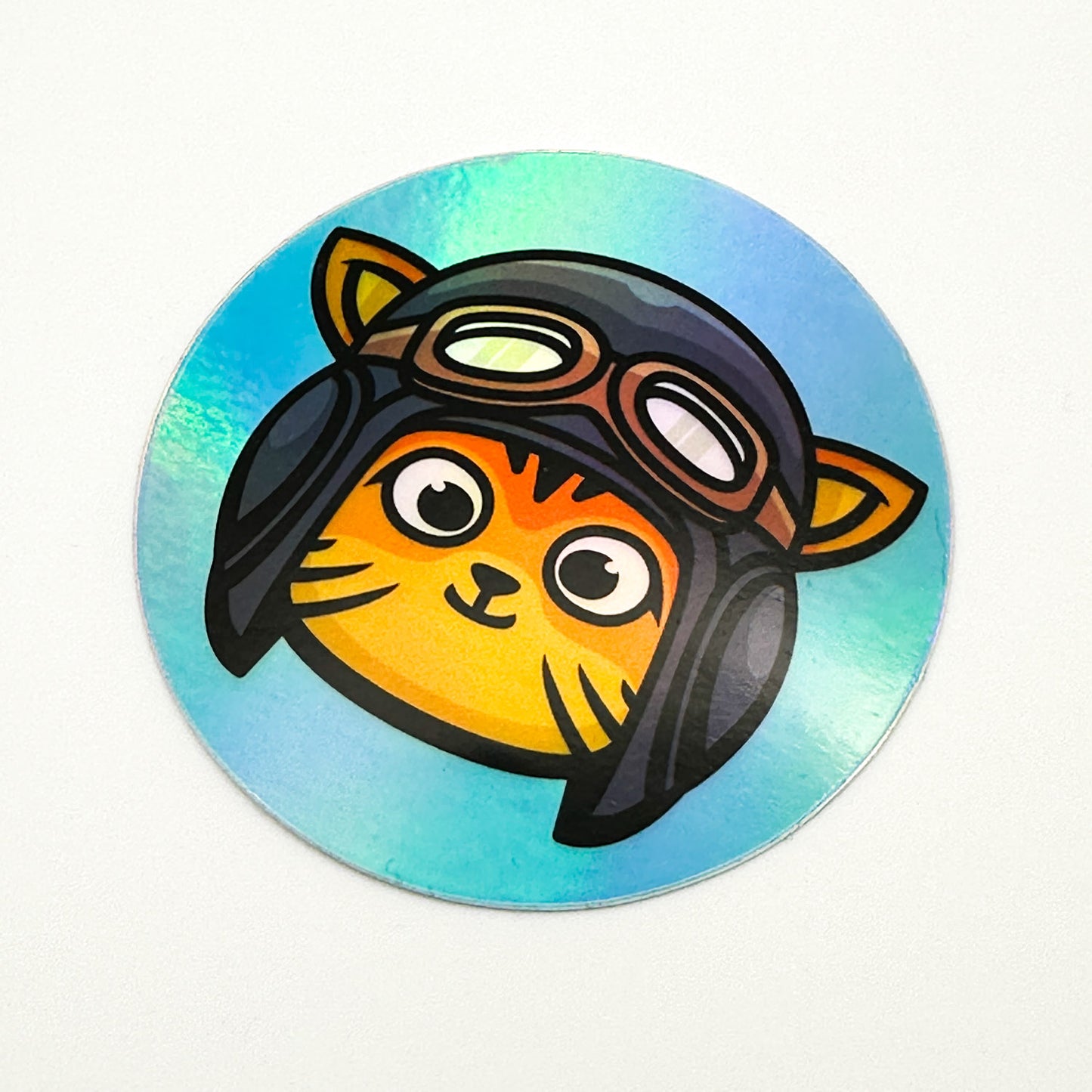 Cat Pilot Sticker