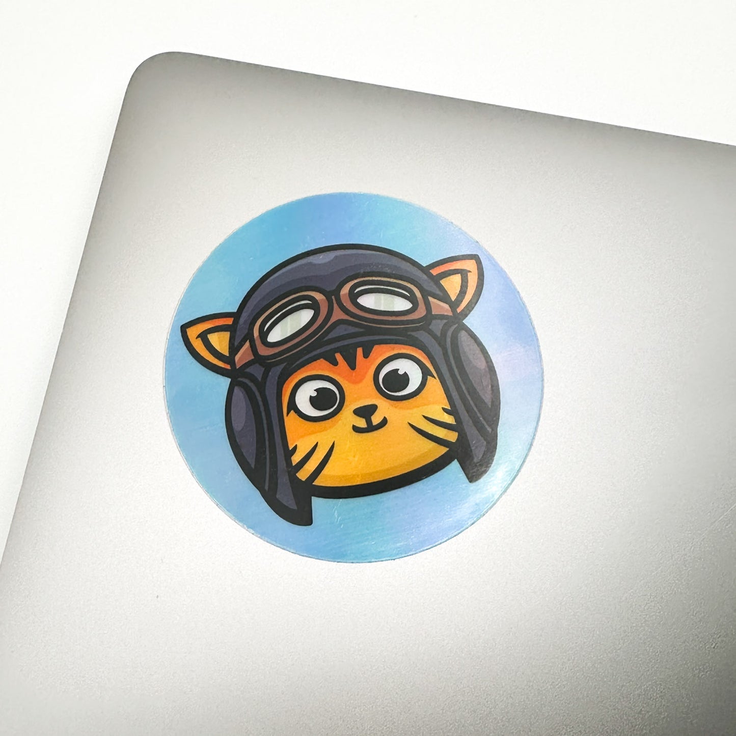 Cat Pilot Sticker