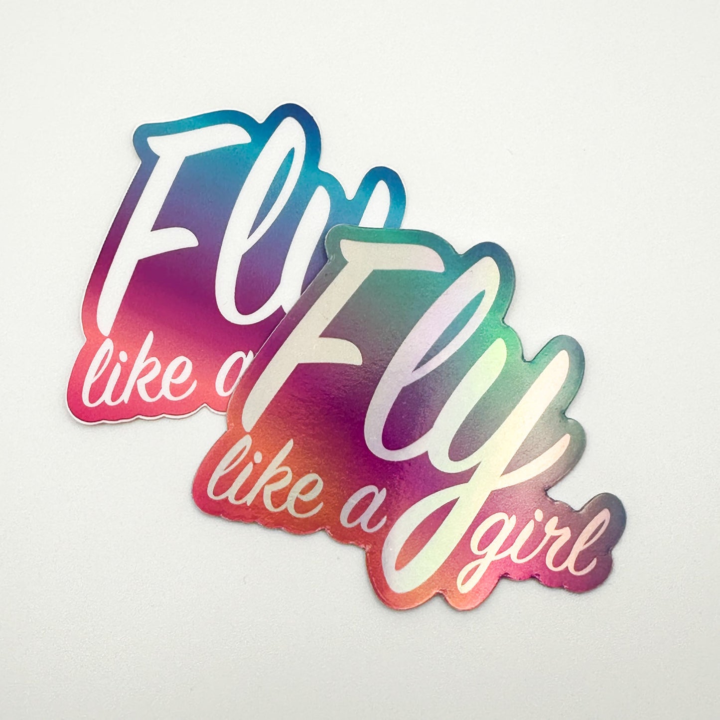Fly Like a Girl Stickers