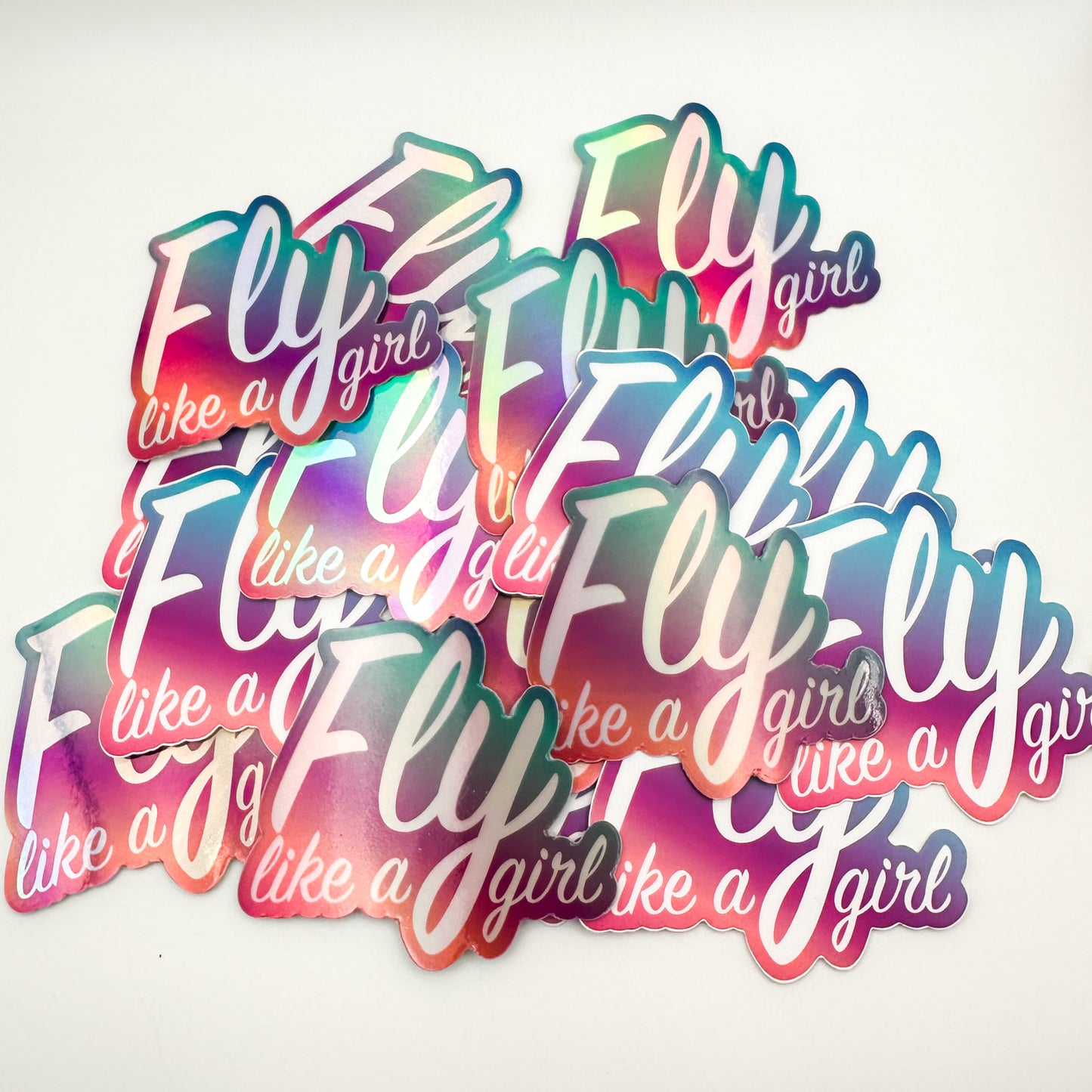 Fly Like a Girl Stickers