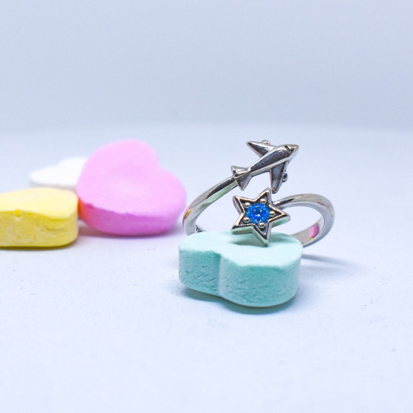 Airplane Shooting Star Ring
