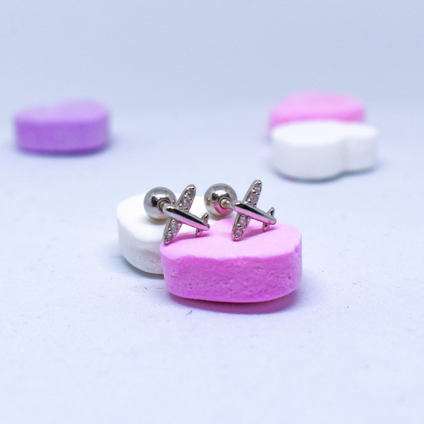 Tiny Too Airplane Earrings