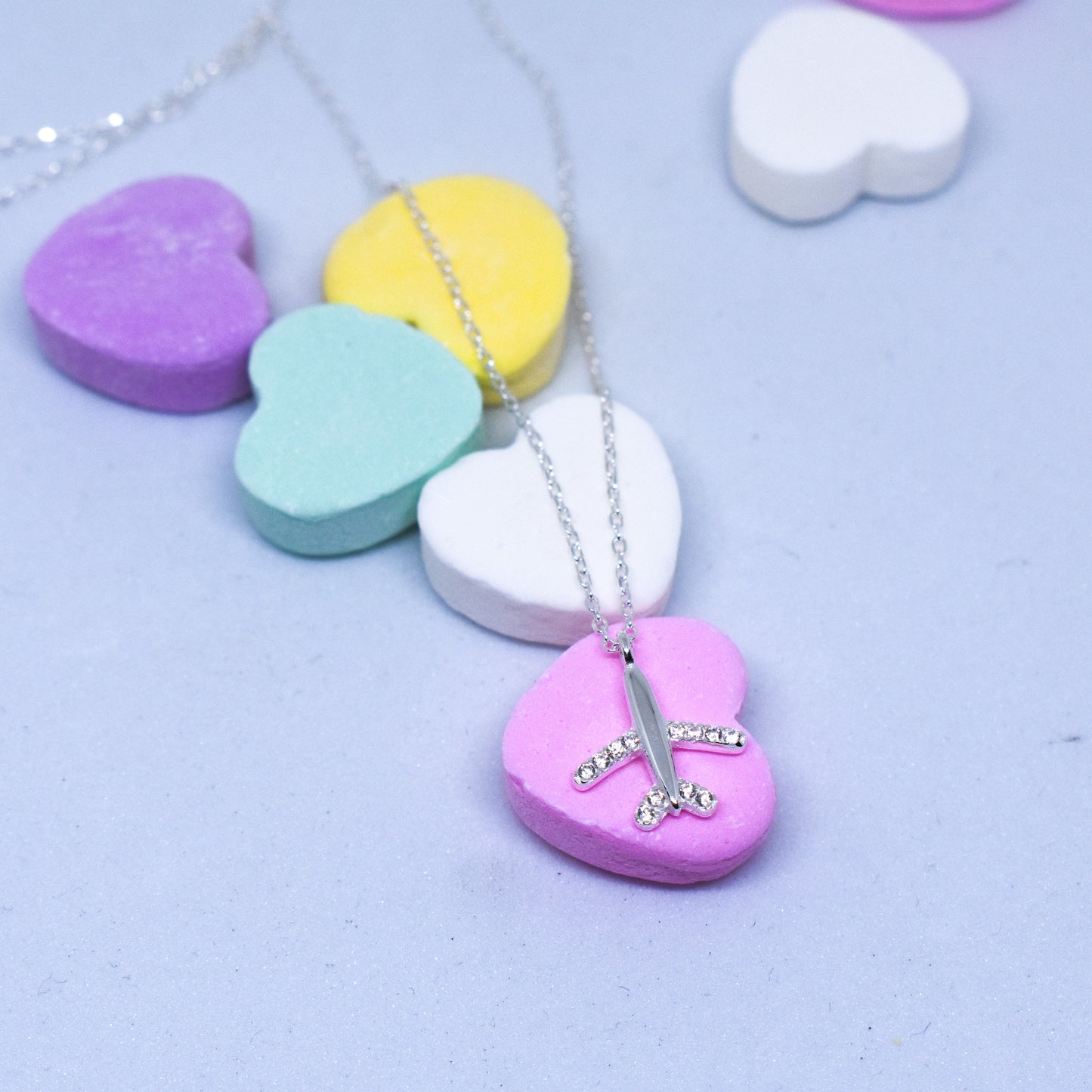 Jet Airplane Pendant Necklace
