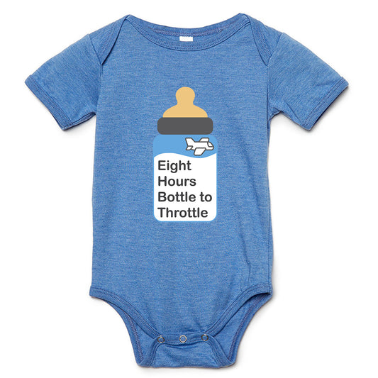 8 Hours Bottle to Throttle Baby One-piece