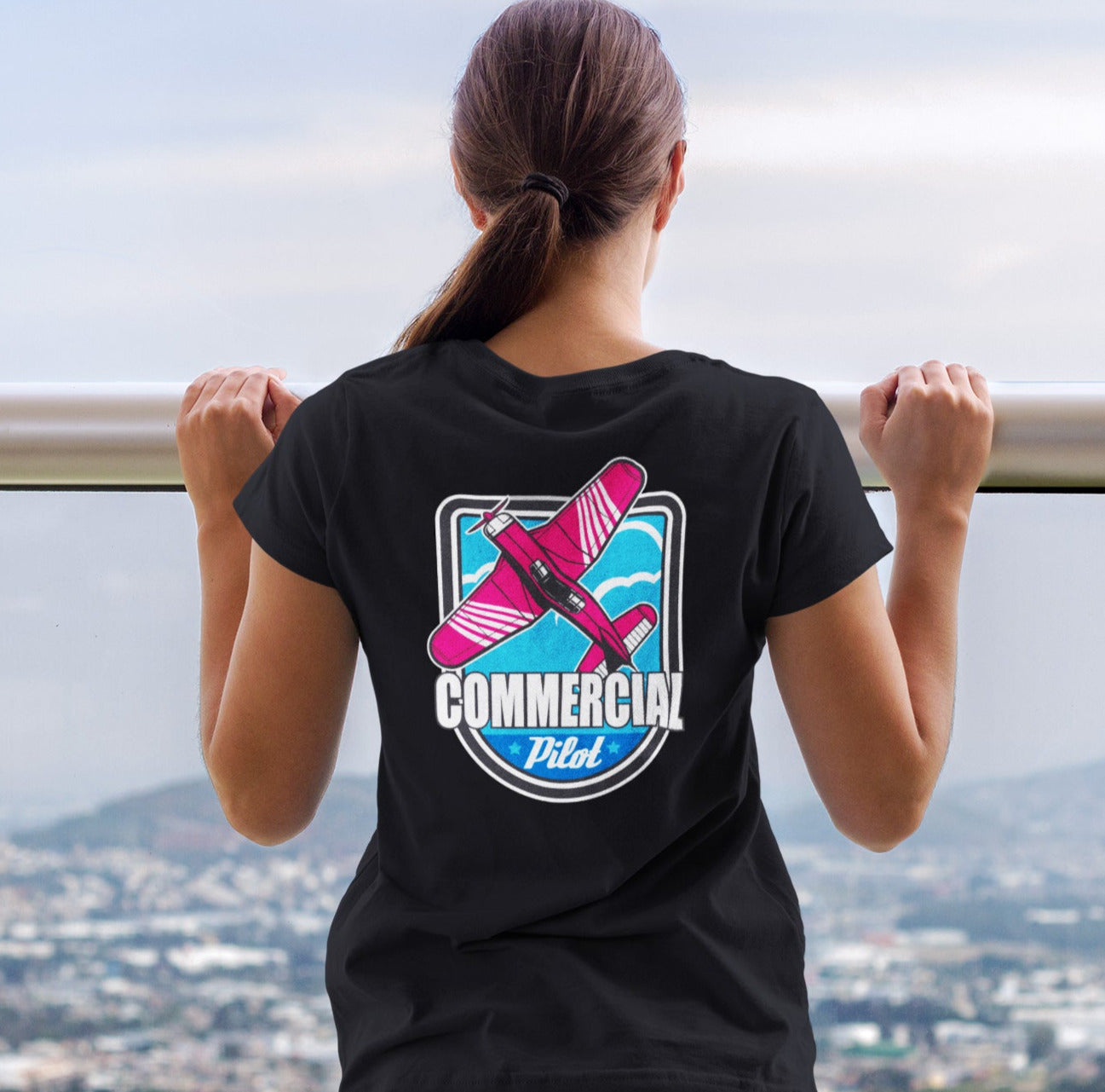 Commercial Pilot Retro T-shirt
