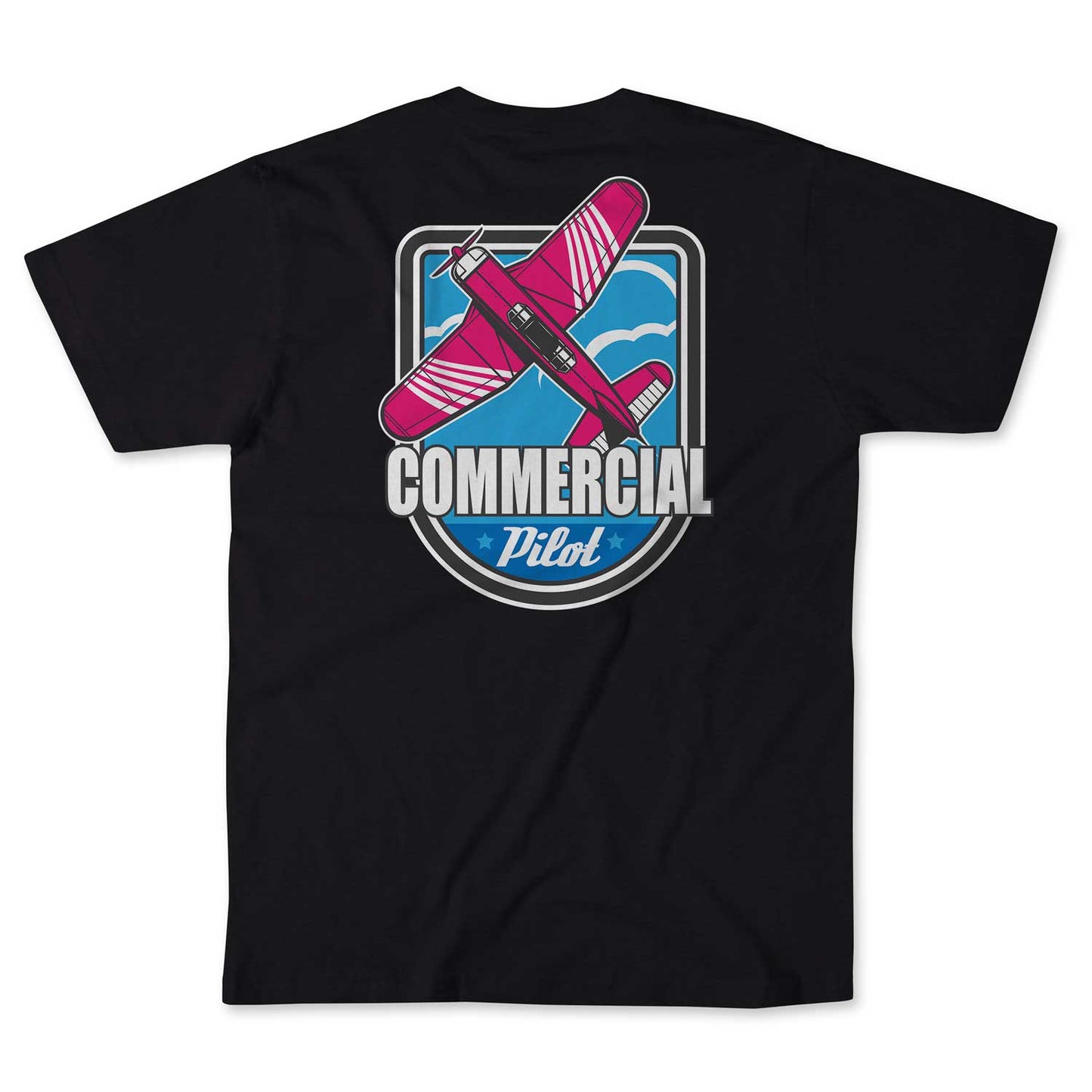 Commercial Pilot Retro T-shirt