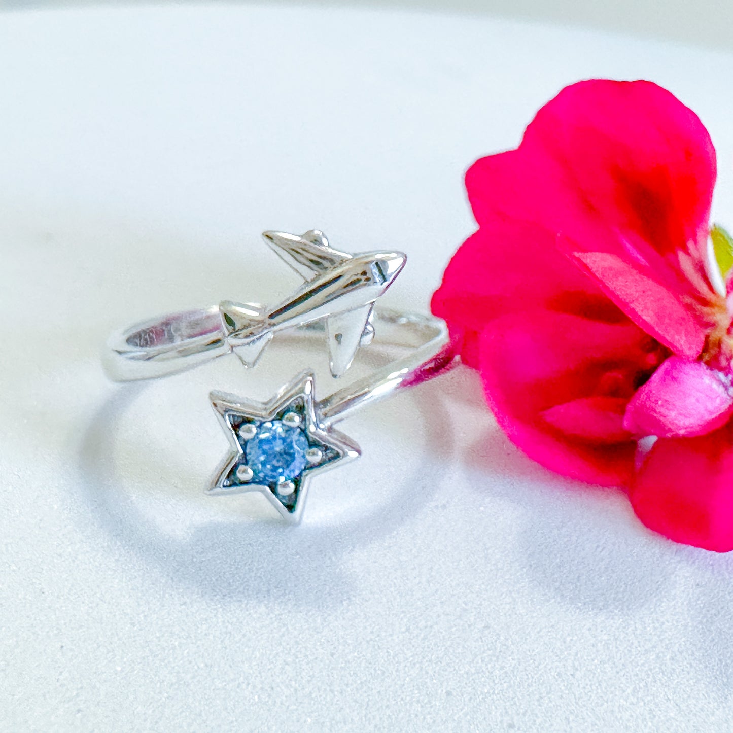 Airplane Shooting Star Ring