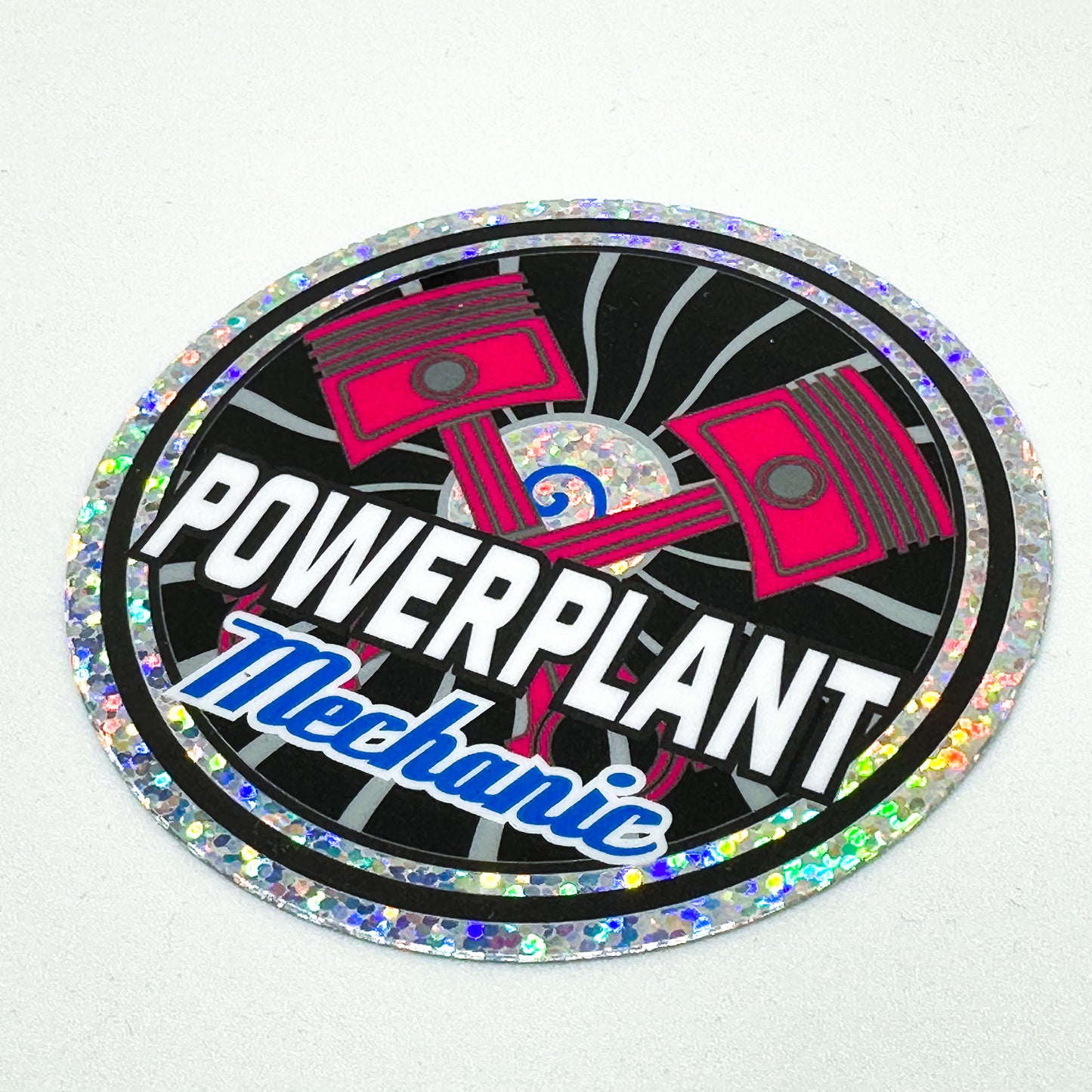 Powerplant Mechanic Glitter Sticker