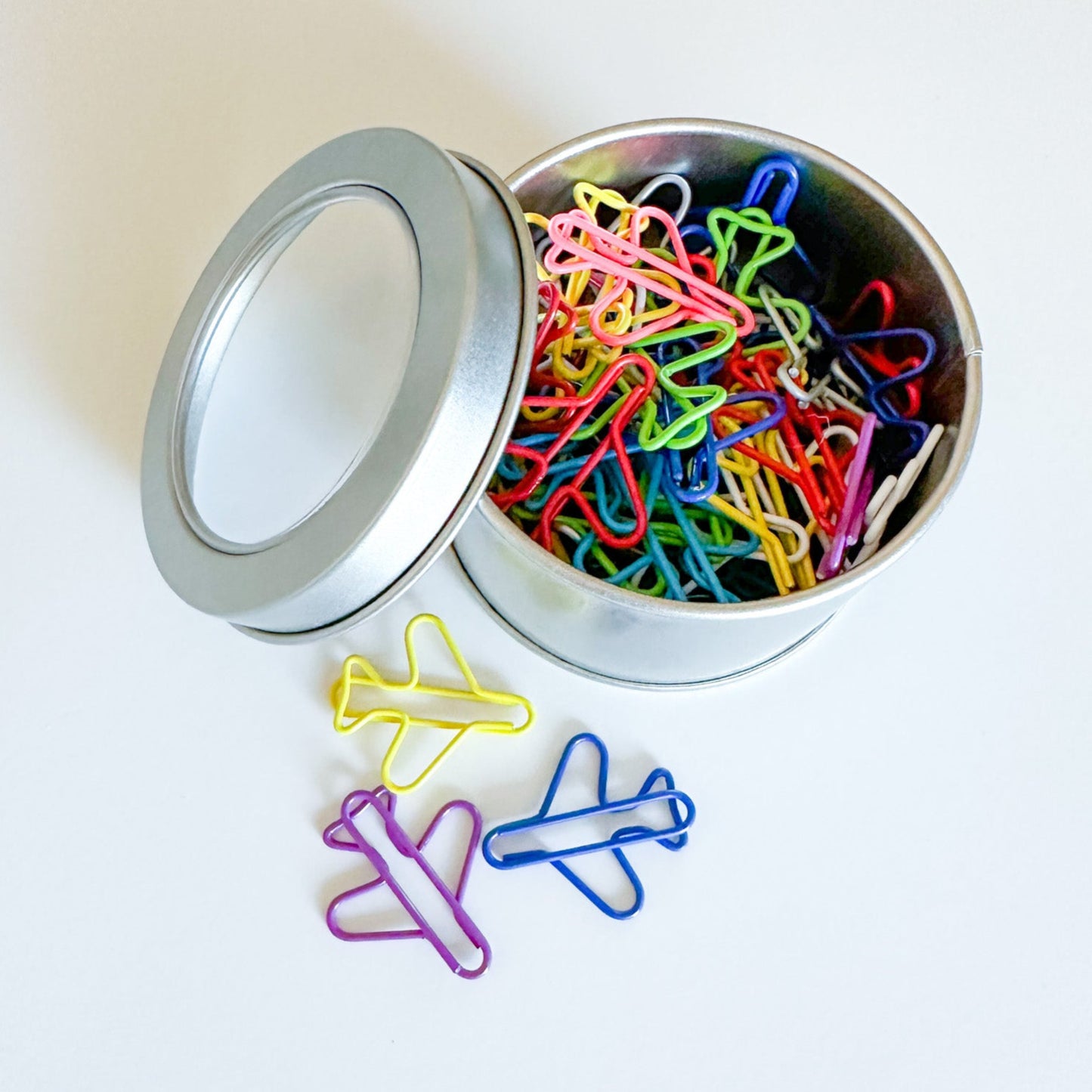 Cute Airplane Paperclips - 50 pcs.