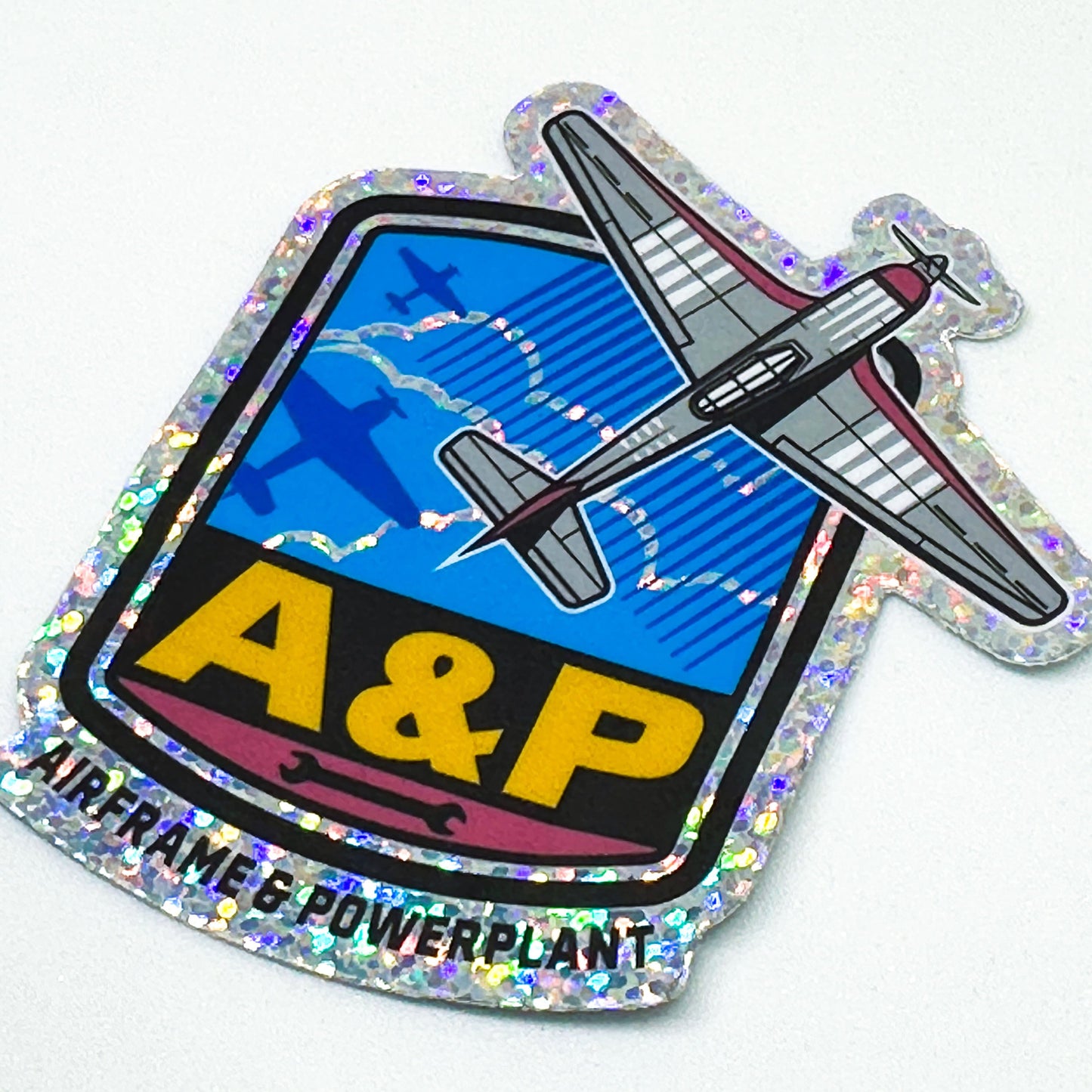 A&P Glitter Sticker