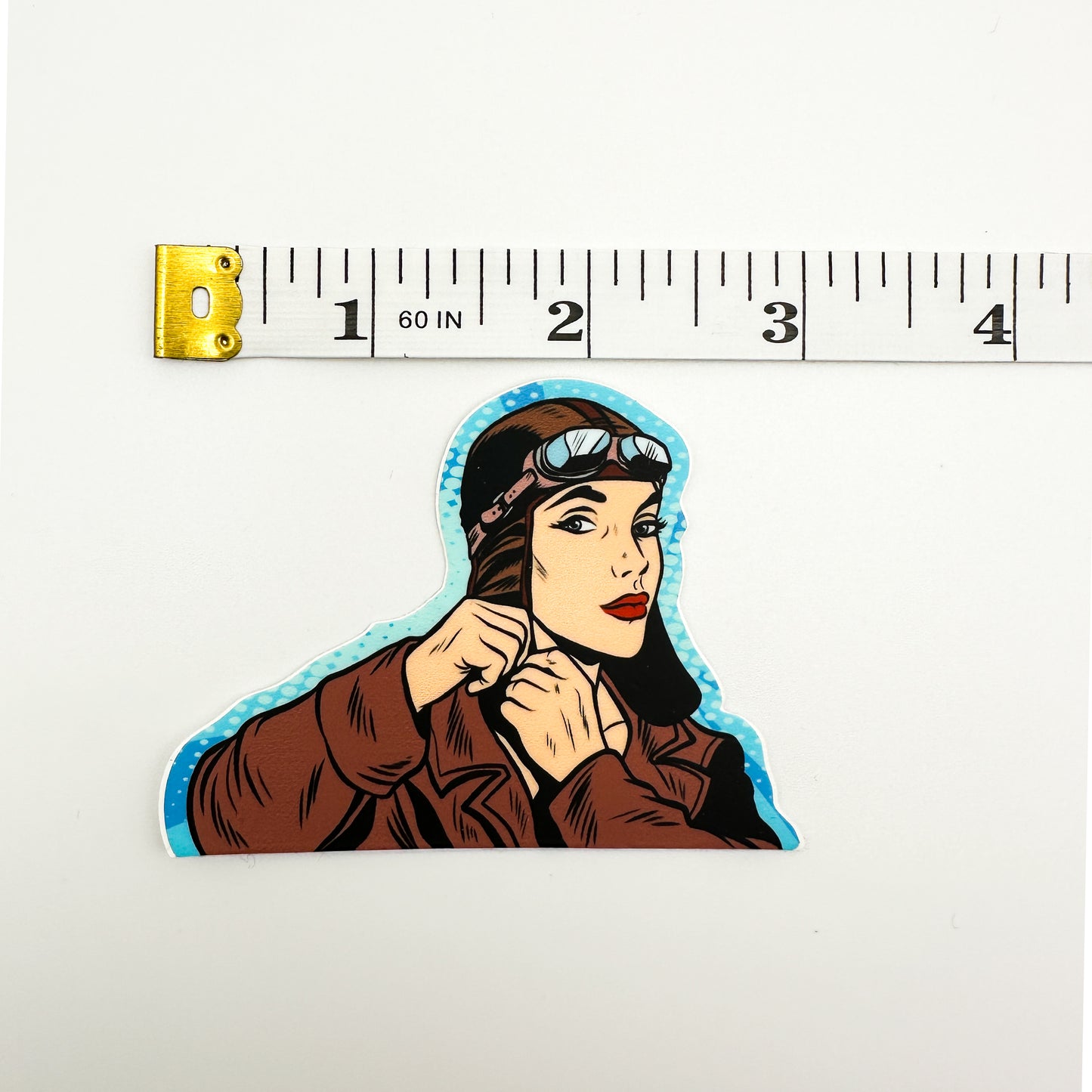 Pop Art Women Pilot Stickers