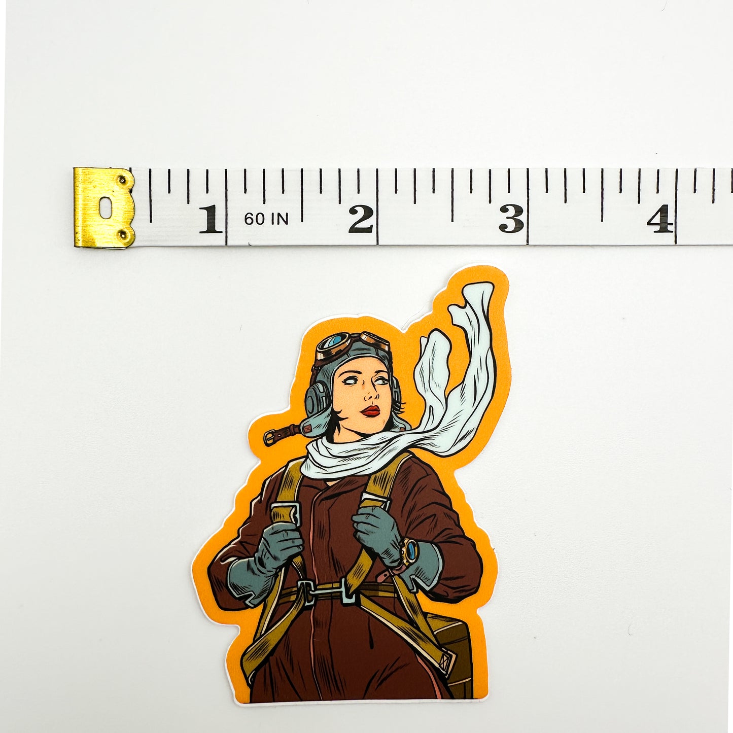 Pop Art Women Pilot Stickers