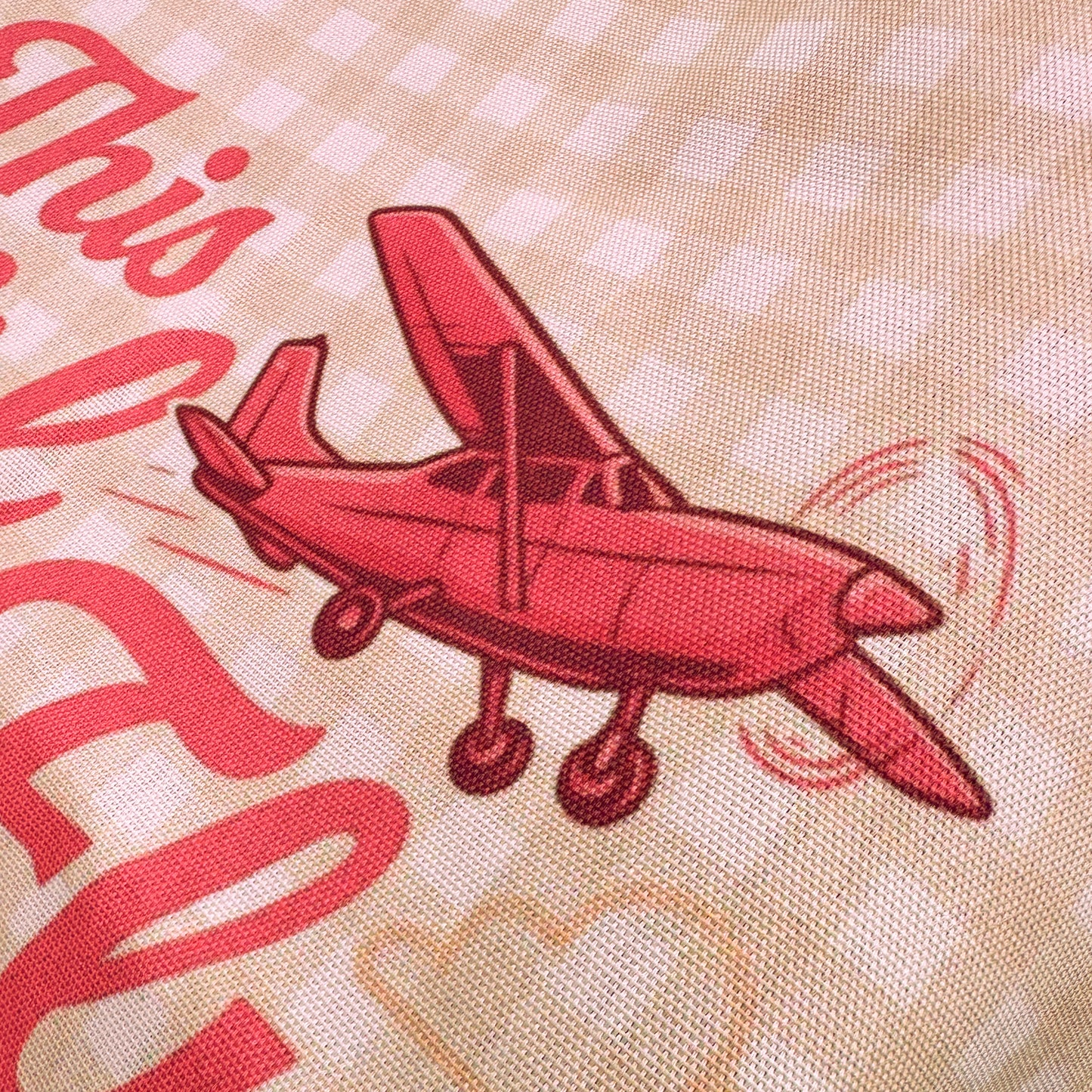 This Girl Can Fly Plaid Tote Bag