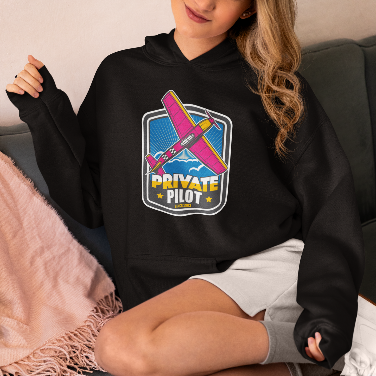 Private Pilot Retro Sweatshirt & Hoodie