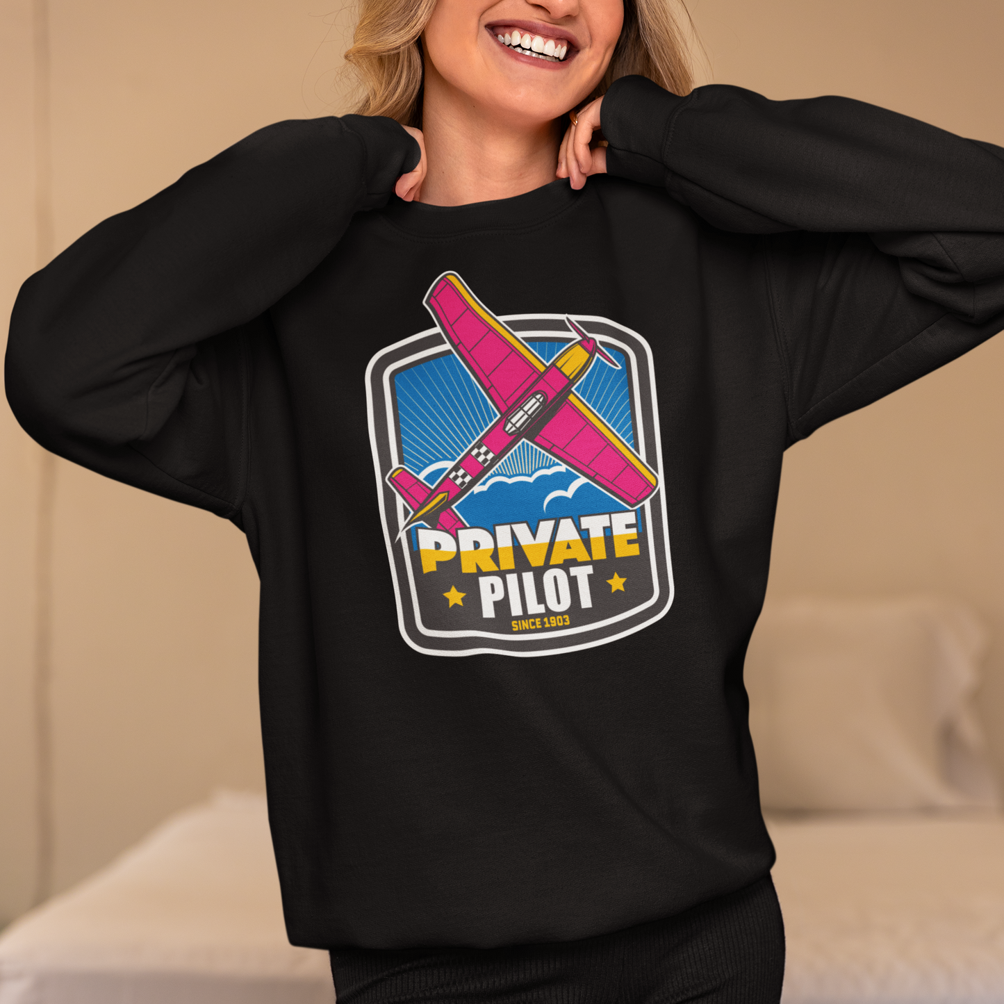 Private Pilot Retro Sweatshirt & Hoodie