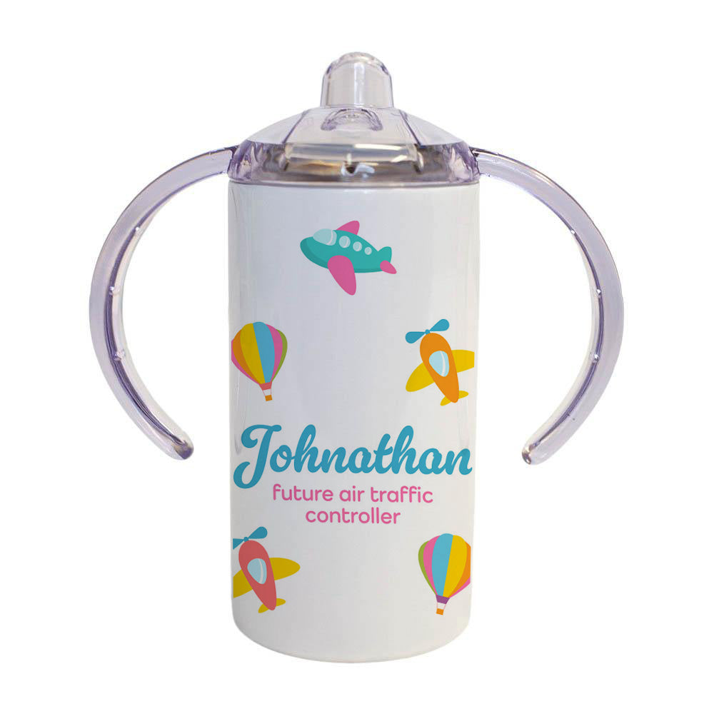 Personalized Sippy Tumbler for Aviation Kids