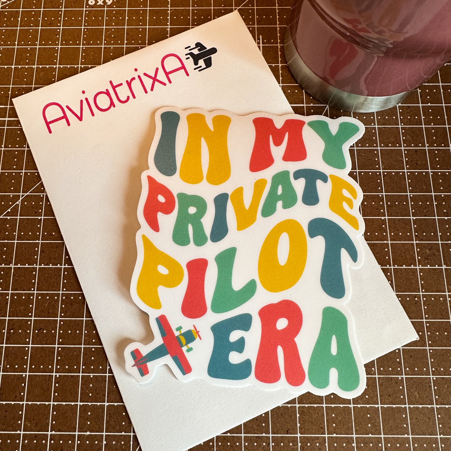 In My Private Pilot Era 4" Sticker