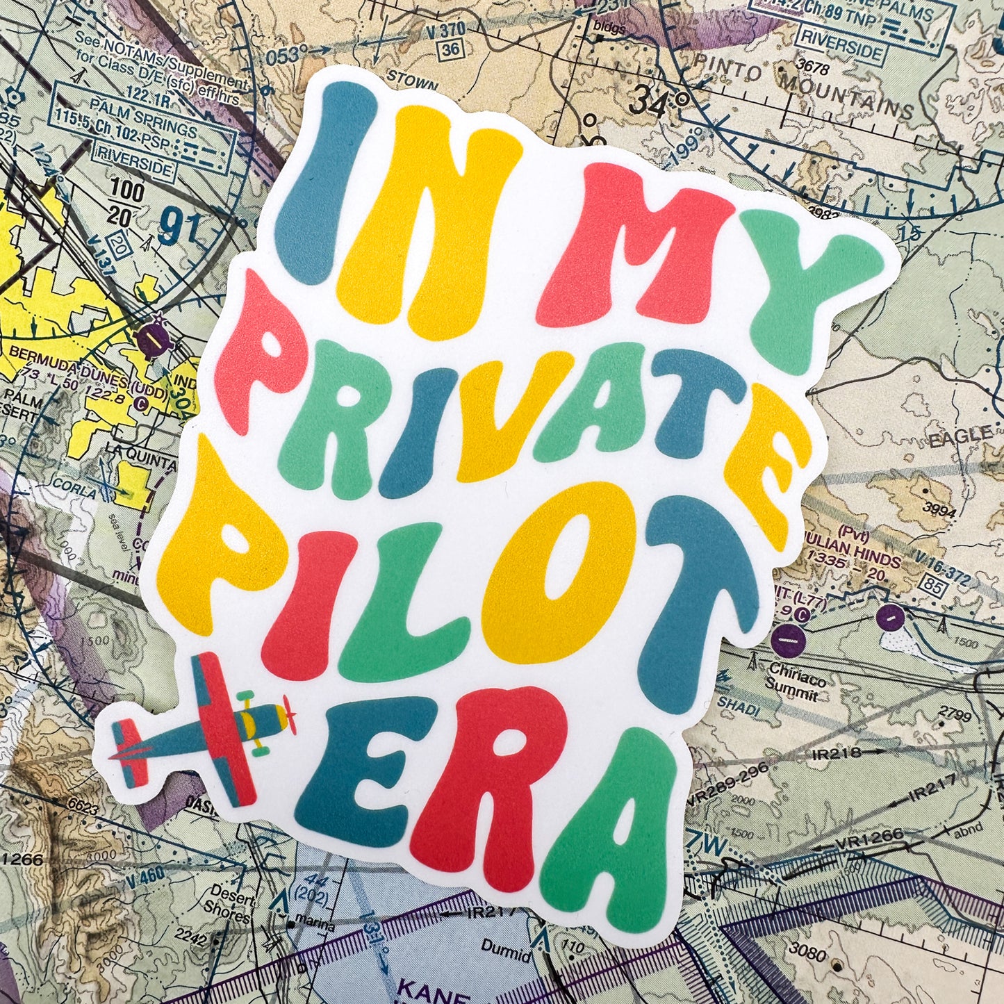 In My Private Pilot Era 4" Sticker