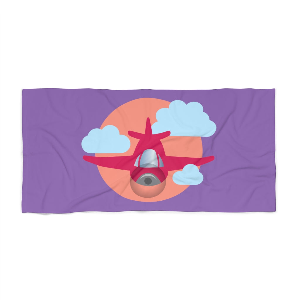 Single Engine Plane Beach Towel