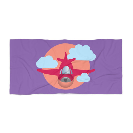 Single Engine Plane Beach Towel