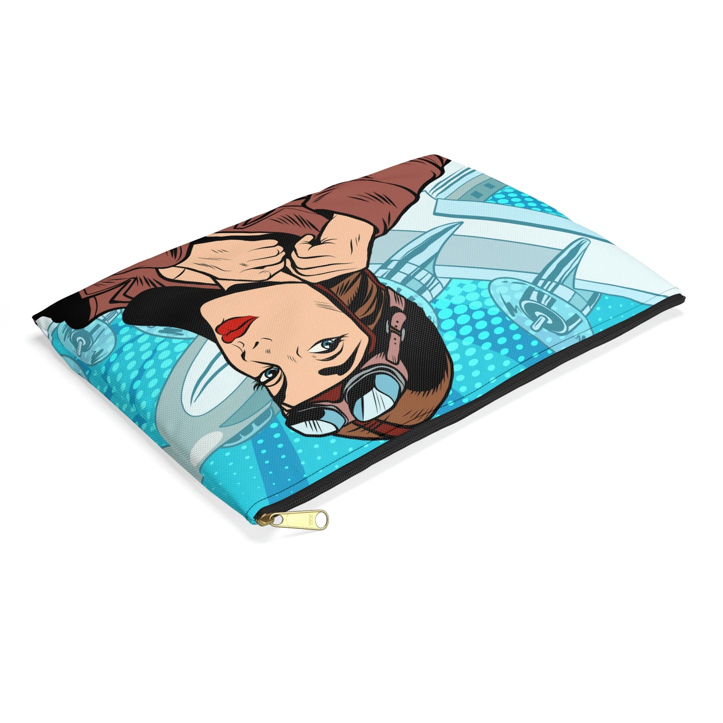 Preflight Focus | Pop Art Aviatrix Zippered Accessory Pouches