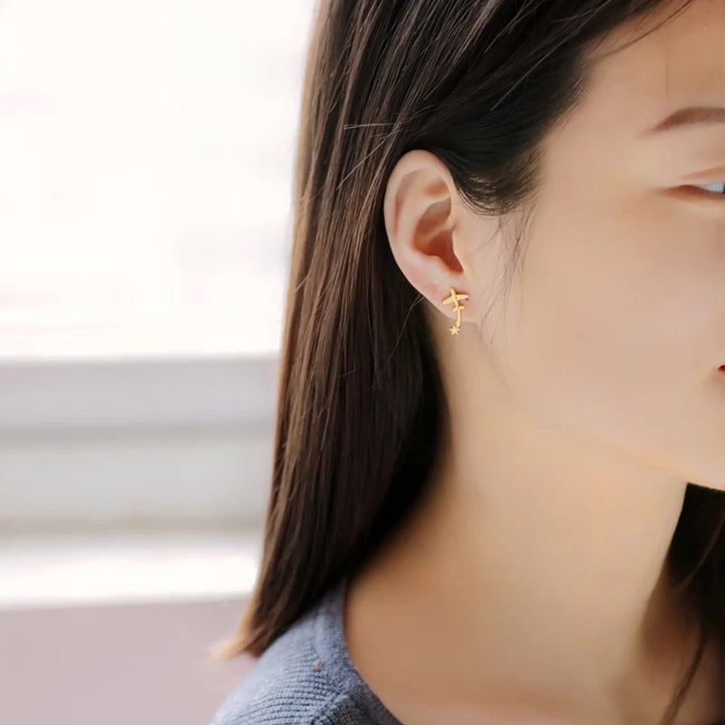 Aerobatic Star Earrings
