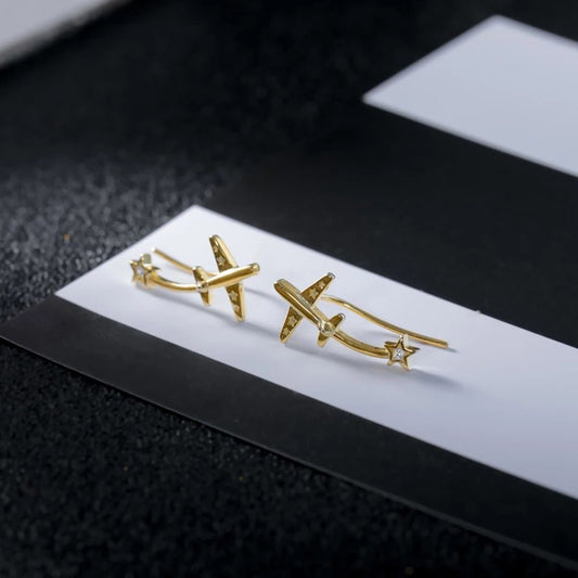 Aerobatic Star Earrings