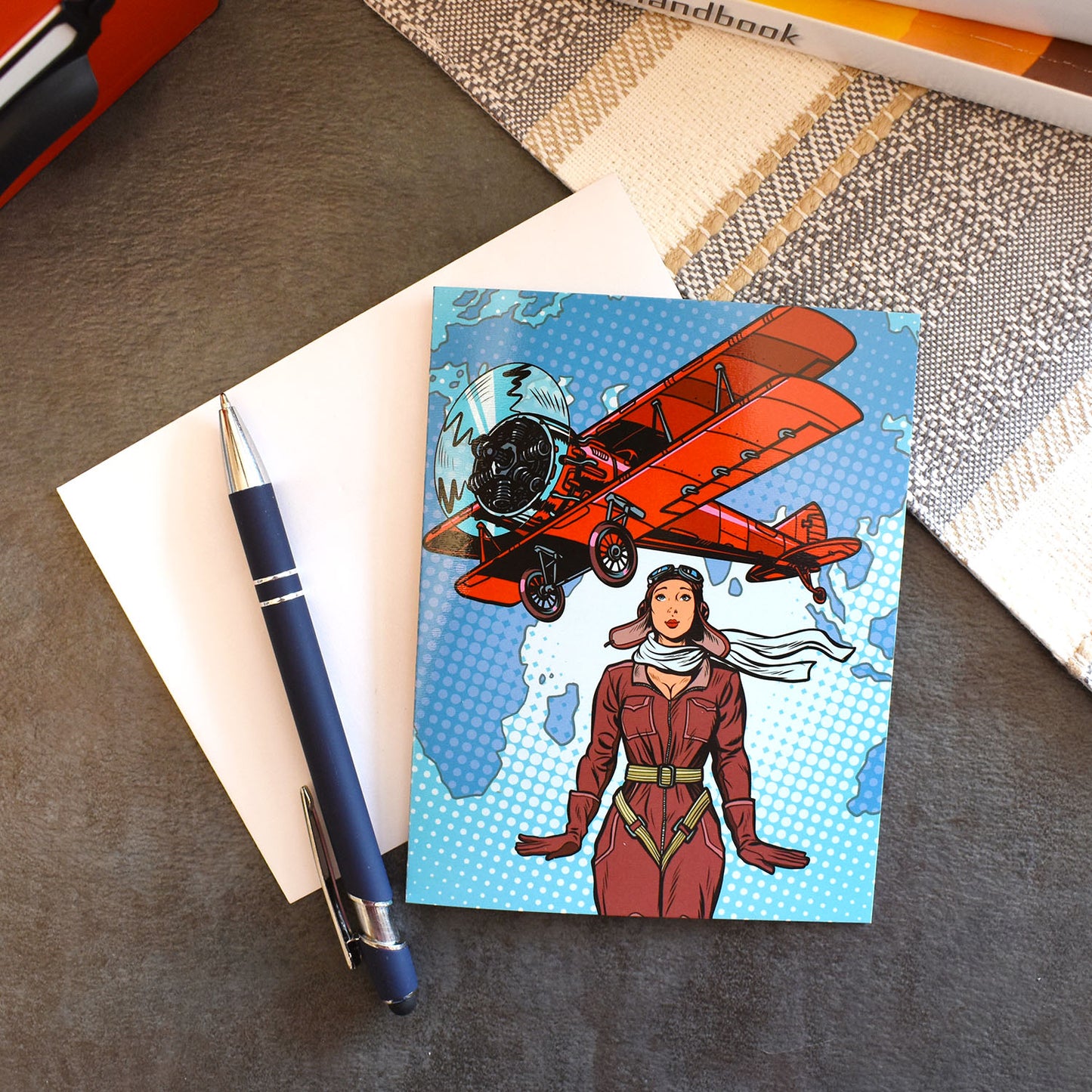 Pop Art Women Pilot Stickers