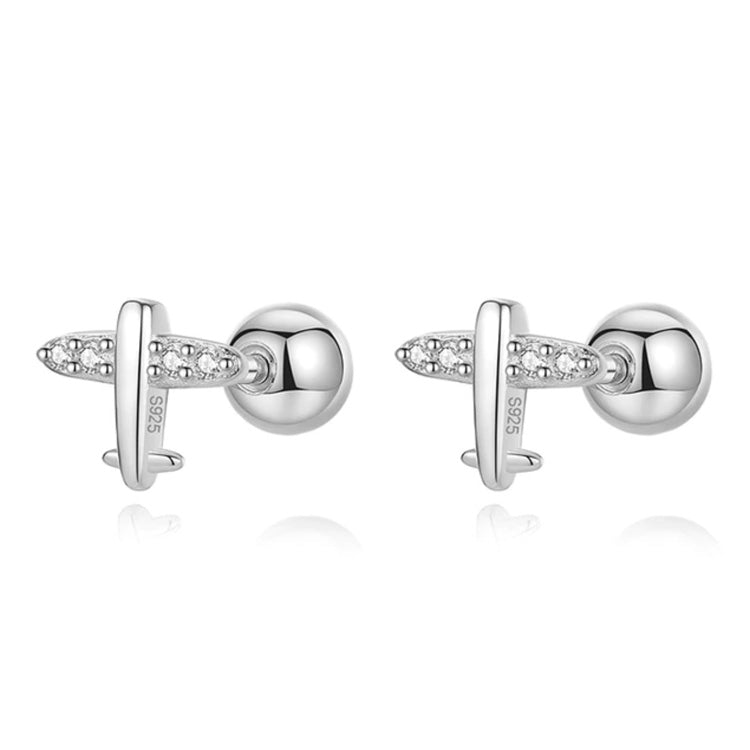Tiny Too Airplane Earrings