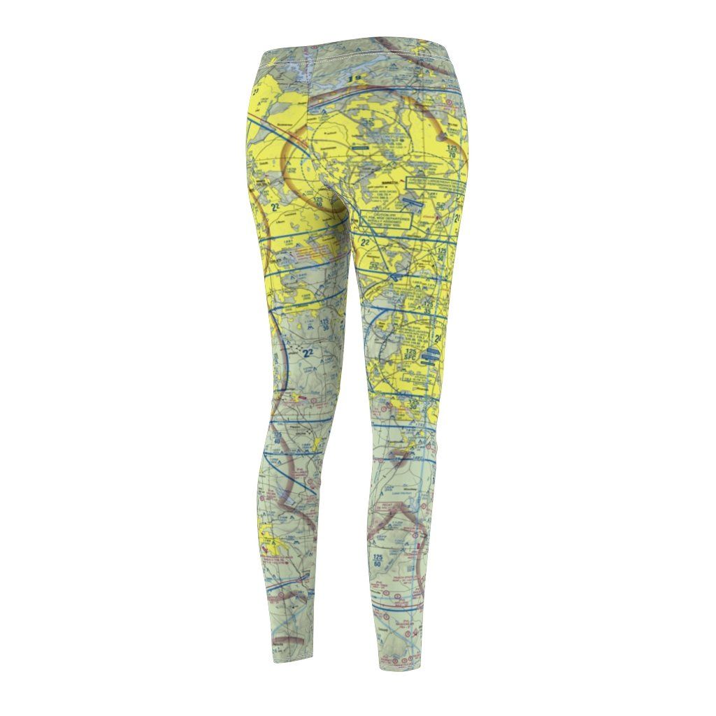 Atlanta ATL Chart | Women's Casual Leggings All Over Prints for women in aviation