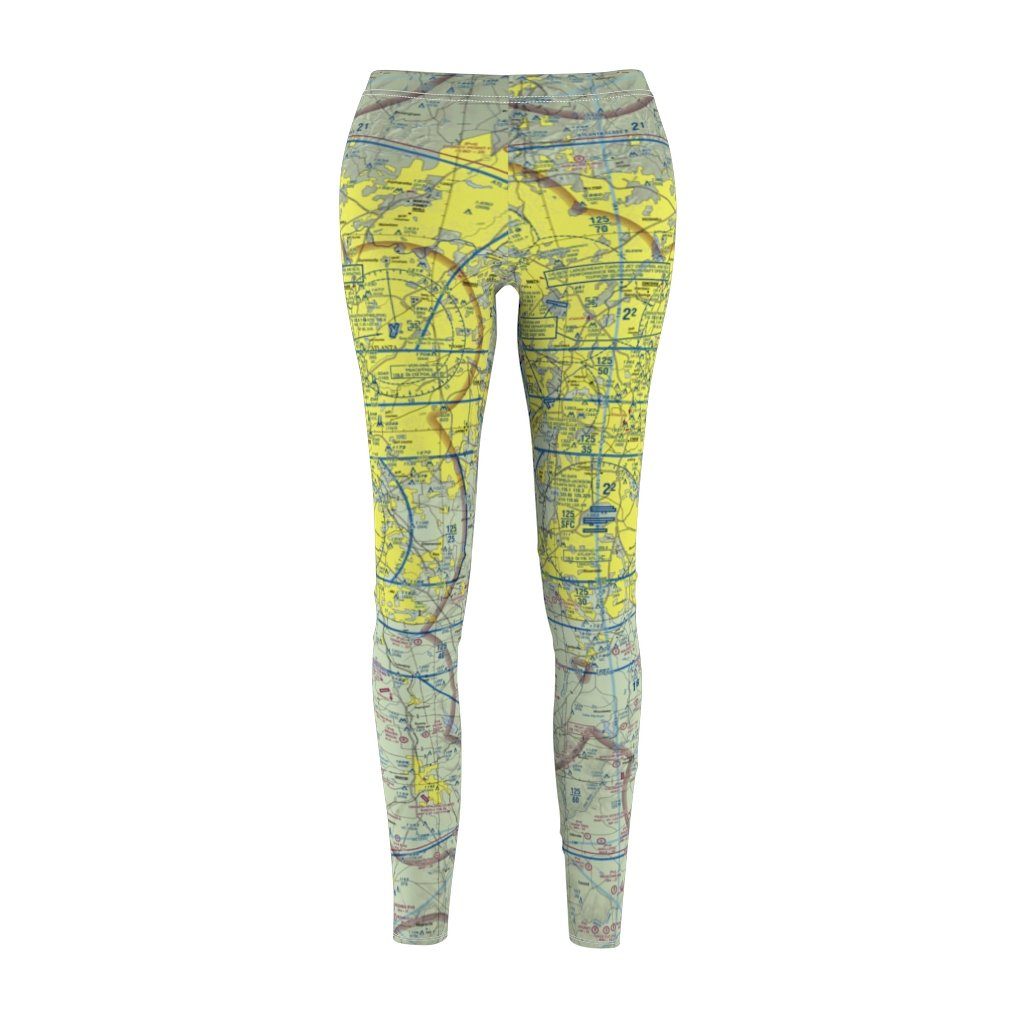 Atlanta ATL Chart | Women's Casual Leggings All Over Prints for women in aviation