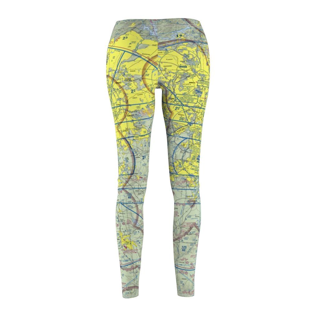 Atlanta ATL Chart | Women's Casual Leggings All Over Prints for women in aviation