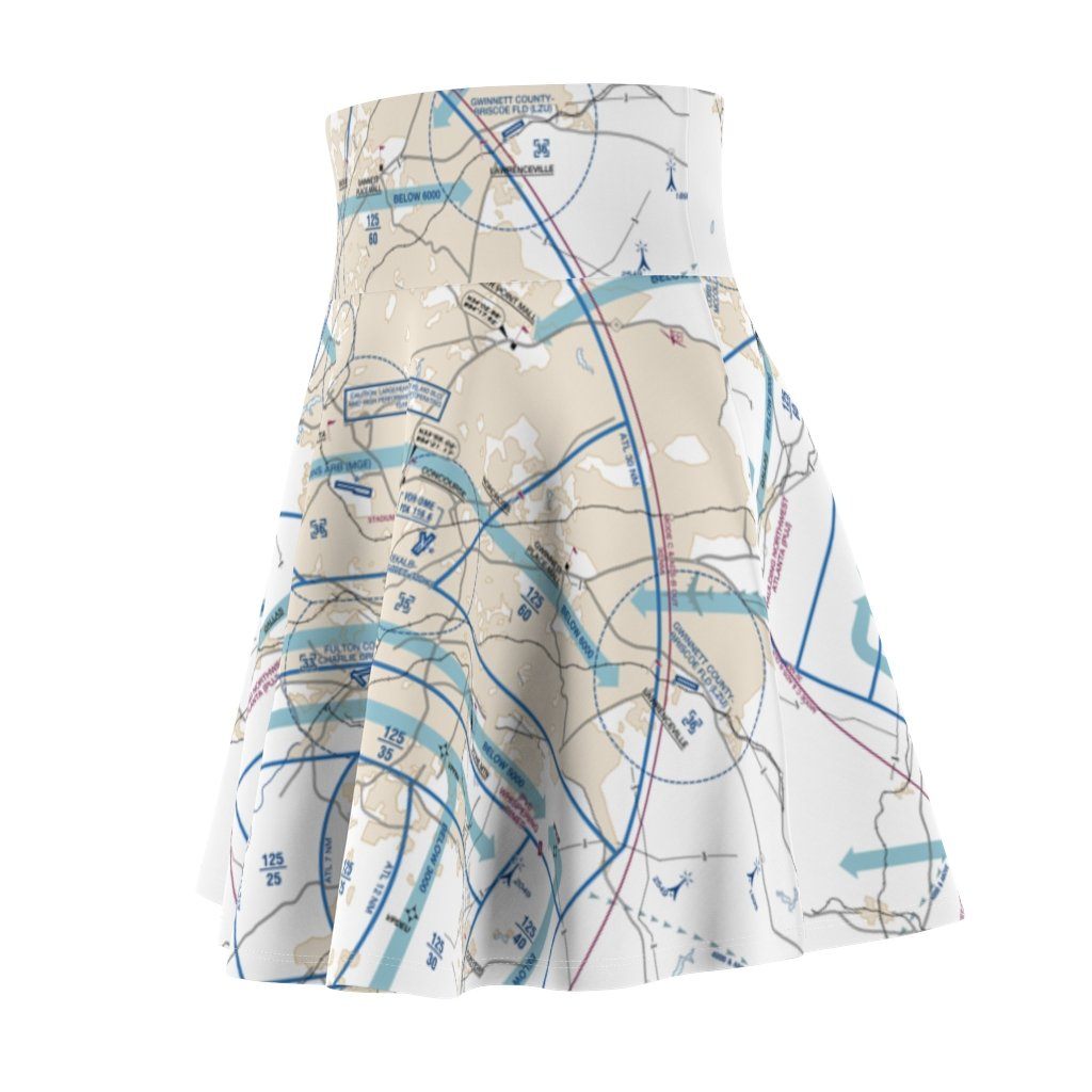 Atlanta Flyway Chart | Women's Skirt All Over Prints for women in aviation