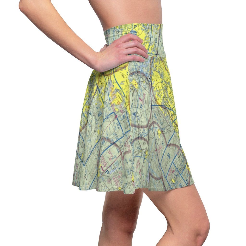 Atlanta Terminal Chart | Women's Skirt All Over Prints for women in aviation