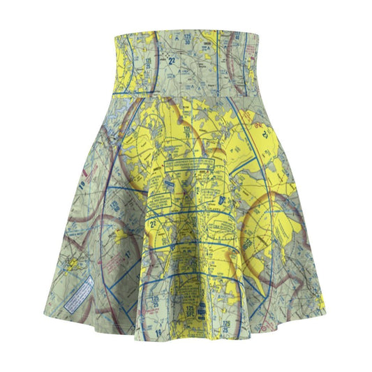 Atlanta Terminal Chart | Women's Skirt All Over Prints 2XL for women in aviation