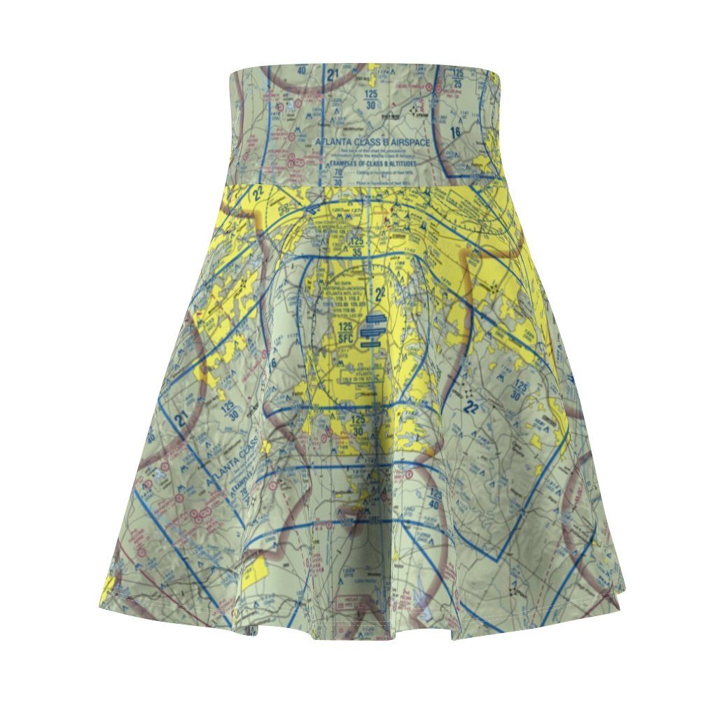 Atlanta Terminal Chart | Women's Skirt All Over Prints for women in aviation