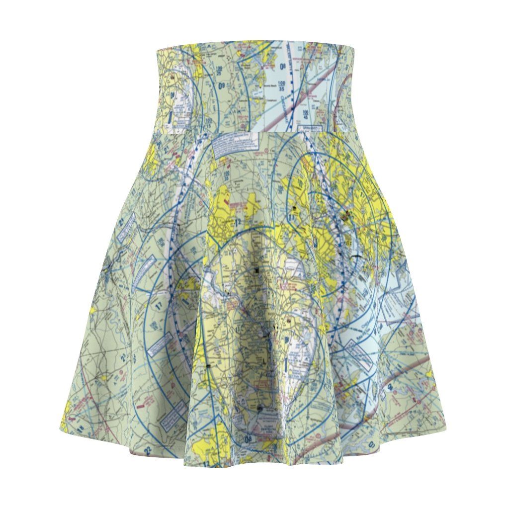 Baltimore Washington DC Terminal Chart | Women's Skirt All Over Prints 2XL for women in aviation
