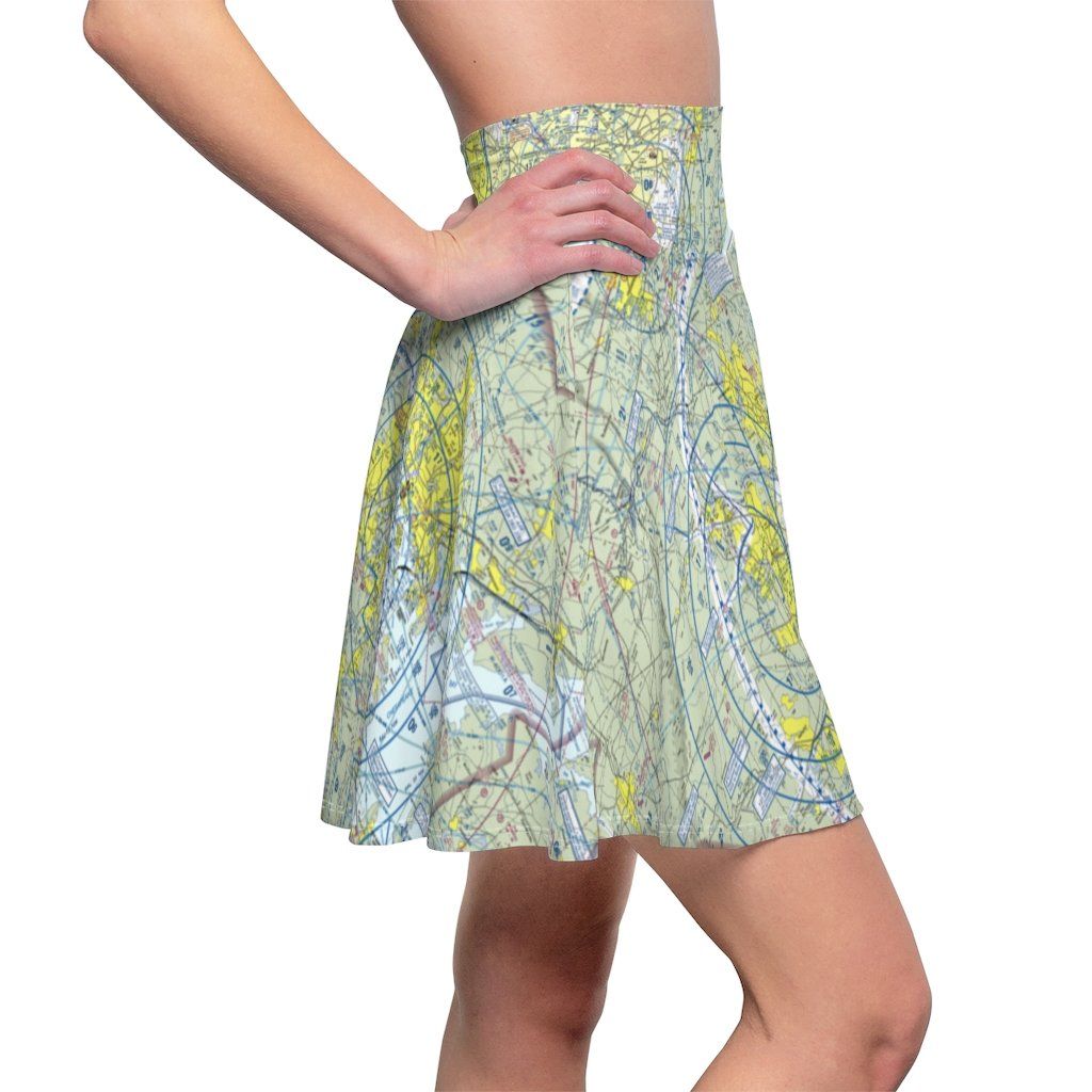 Baltimore Washington DC Terminal Chart | Women's Skirt All Over Prints for women in aviation