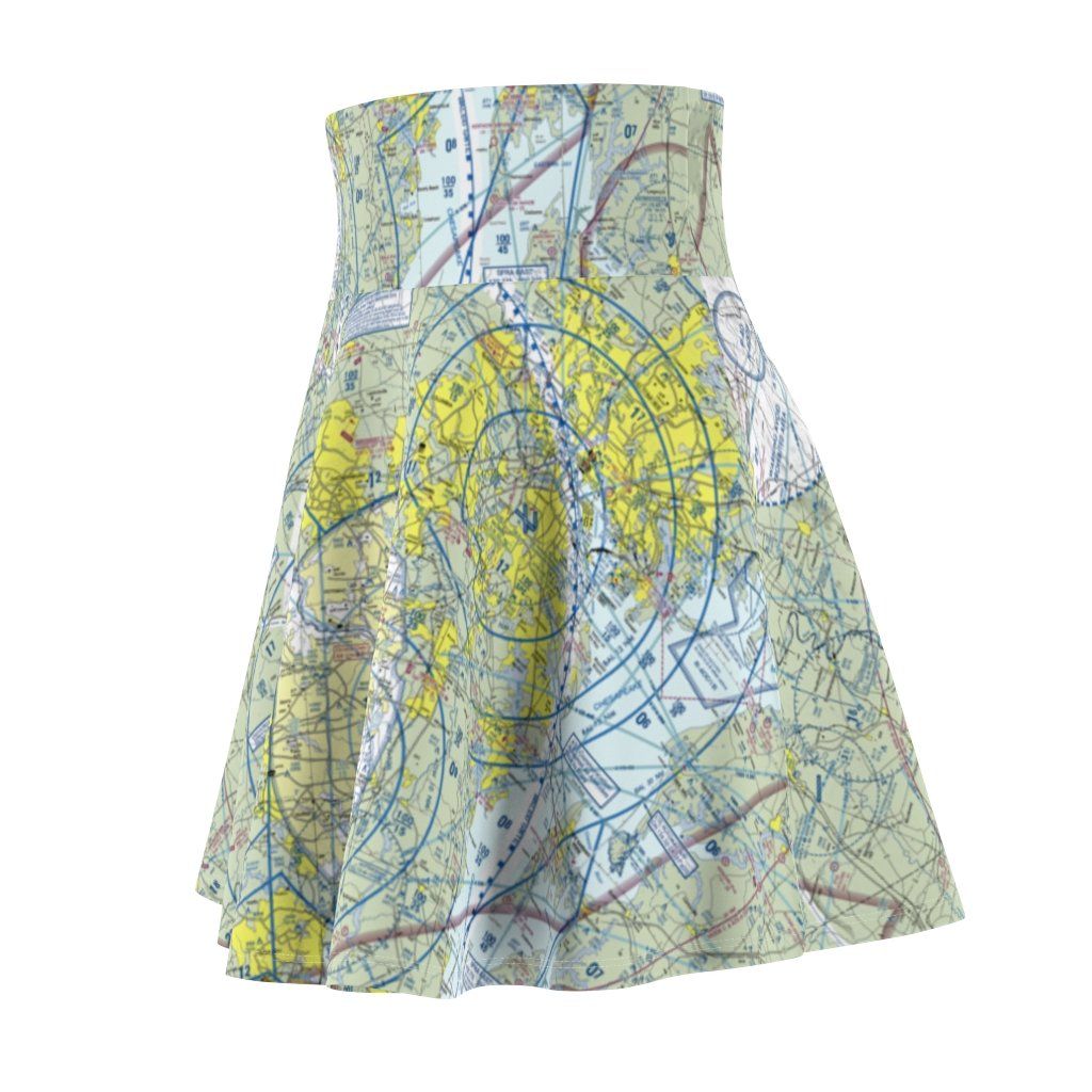 Baltimore Washington DC Terminal Chart | Women's Skirt All Over Prints for women in aviation
