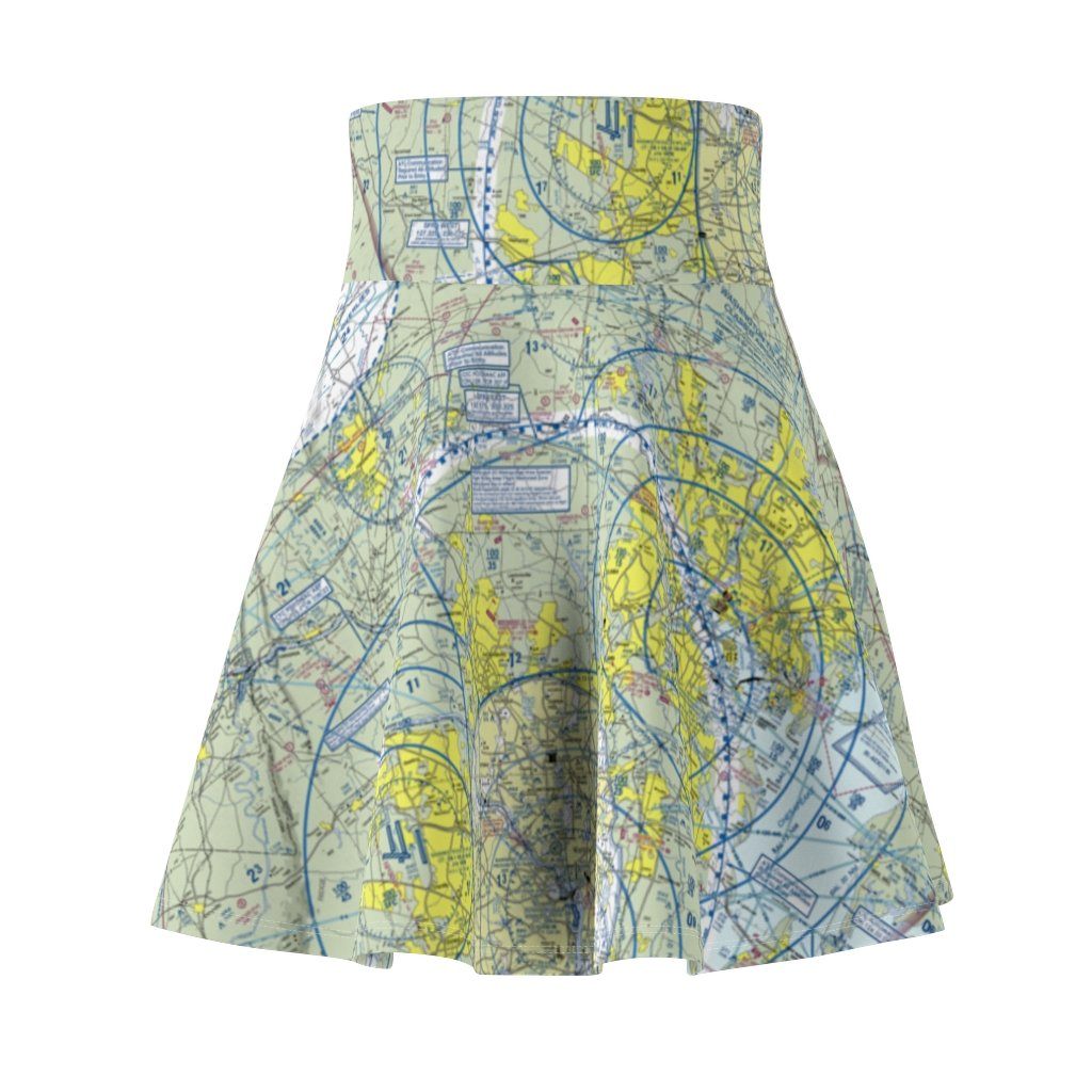 Baltimore Washington DC Terminal Chart | Women's Skirt All Over Prints for women in aviation