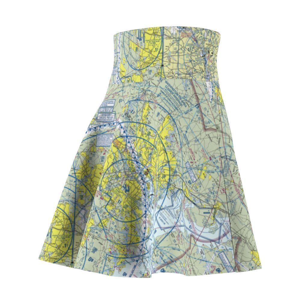 Baltimore Washington DC Terminal Chart | Women's Skirt All Over Prints for women in aviation