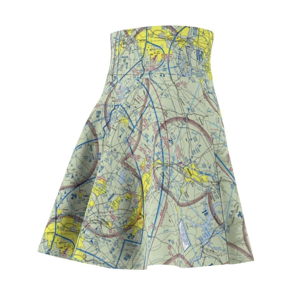 Charlotte Terminal Chart | Women's Skirt All Over Prints for women in aviation