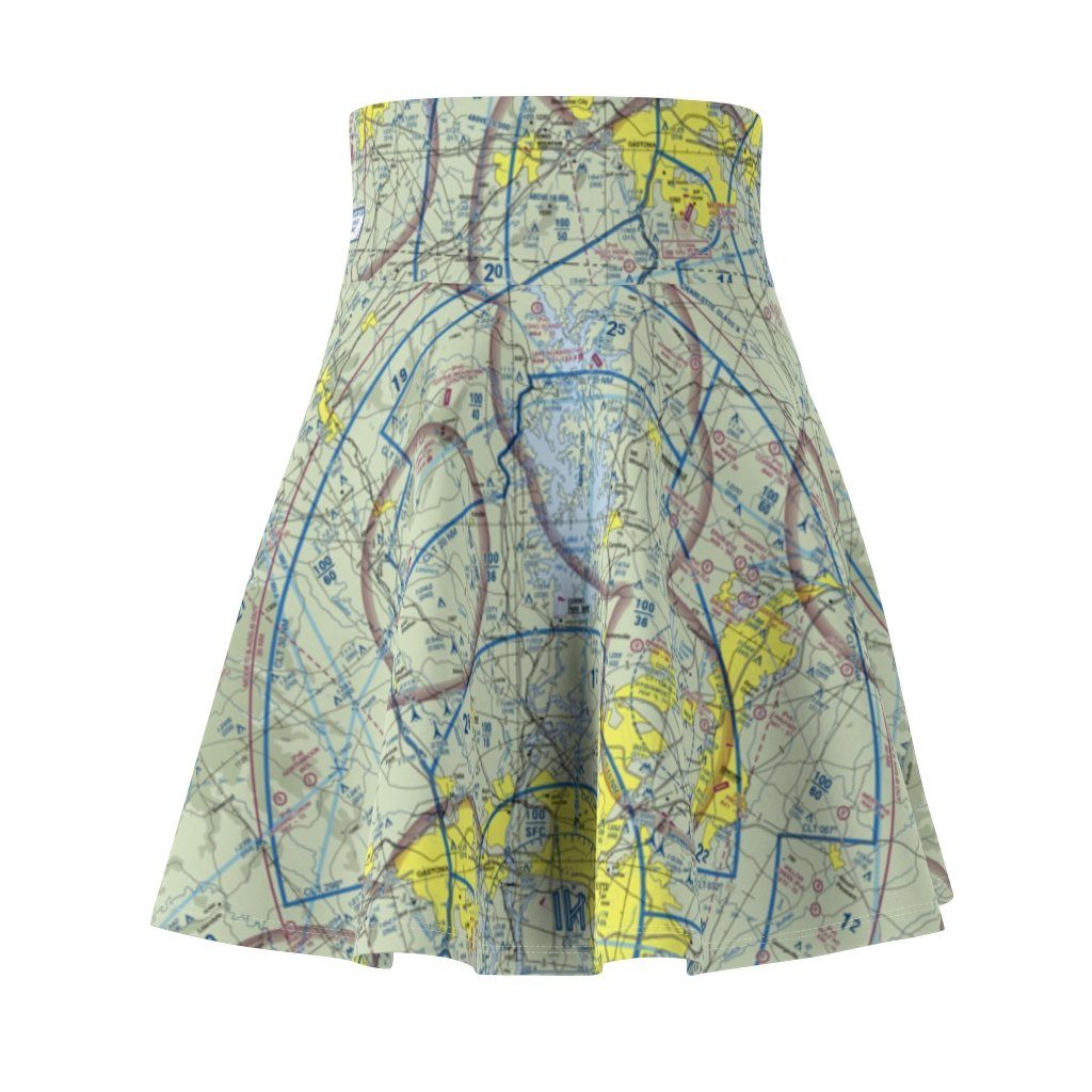 Charlotte Terminal Chart | Women's Skirt All Over Prints for women in aviation
