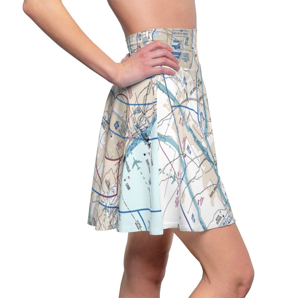 Chicago Flyway Chart | Women's Skirt All Over Prints for women in aviation