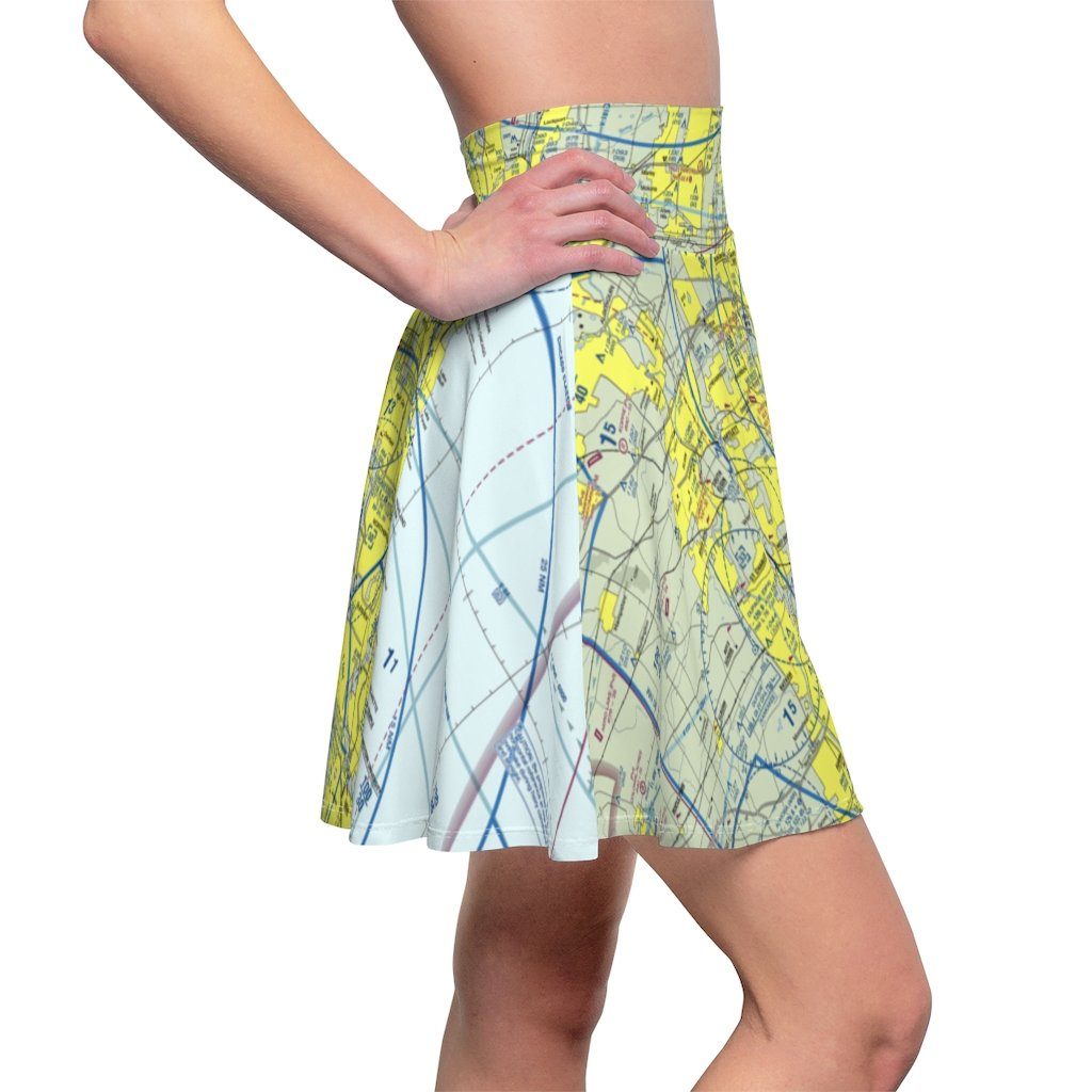 Chicago Terminal Chart | Women's Skirt All Over Prints for women in aviation