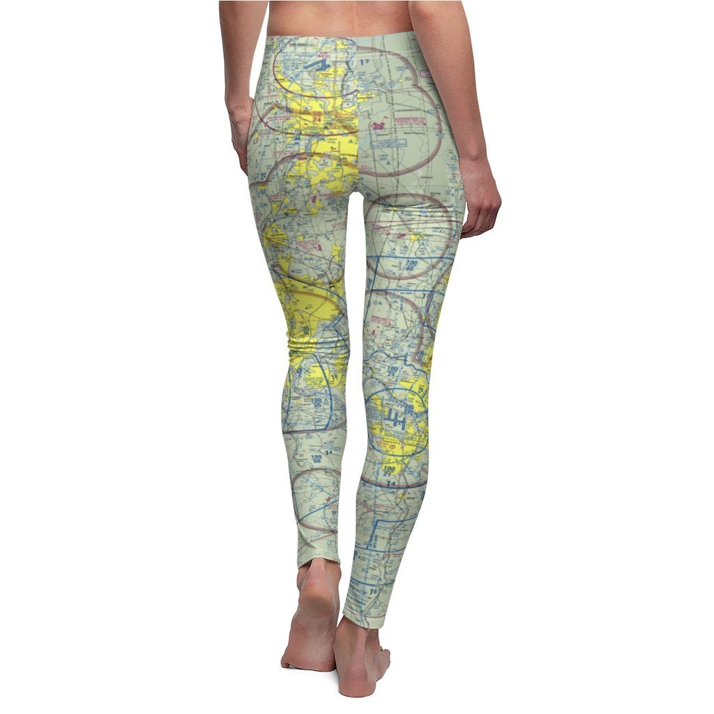 Cincinnati CVG Chart | Women's Casual Leggings All Over Prints for women in aviation