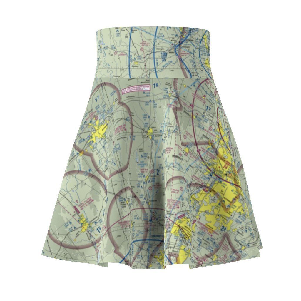 Cincinnati Terminal Chart | Women's Skirt All Over Prints for women in aviation