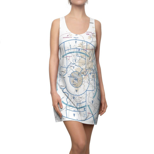 Cincinnati Women's Flyway Chart Racerback Dress All Over Prints 2XL for women in aviation